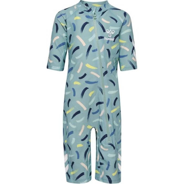 ヒュンメル Hummel 【 Kids\u0027 Morgat One Piece Swimsuit Kids Blue Surf 】 水泳着 お坊っちゃん キッズ 青碧 青碧