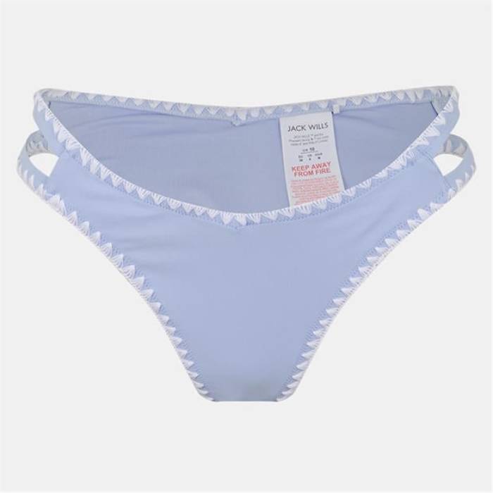 ジャック ウィルス Jack Wills 【 Tanga Bikini Bottoms Women Brunera/White 】 ズボン ボトムス レディース 白色 ホワイト 11,552円