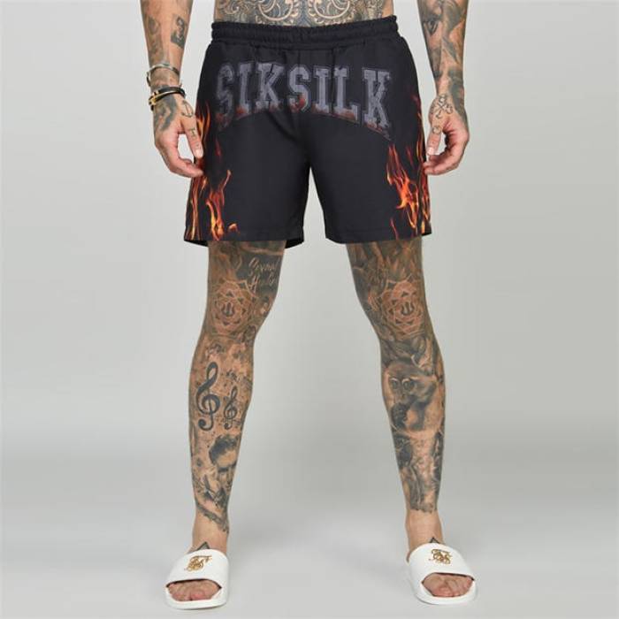 シックシルク Siksilk 【 Swim Shorts Men Black 】 スイムショーツ 水着 メンズ 黒色 ブラック
