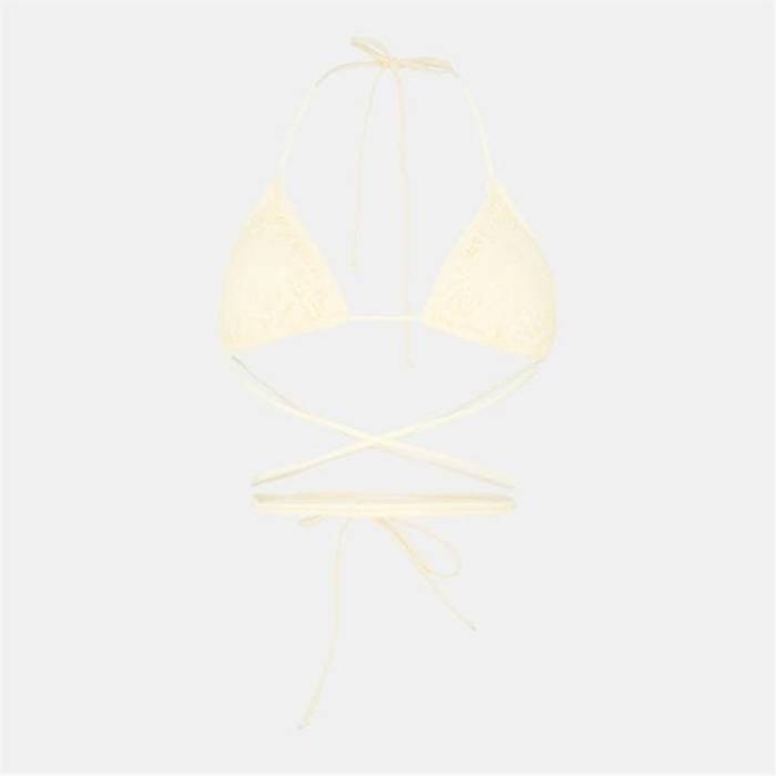 ブレイブソウル Brave Soul 【 Neck Bikini Top With Crochet Women Yellow 】 レディース yellow 黄色・イエロー