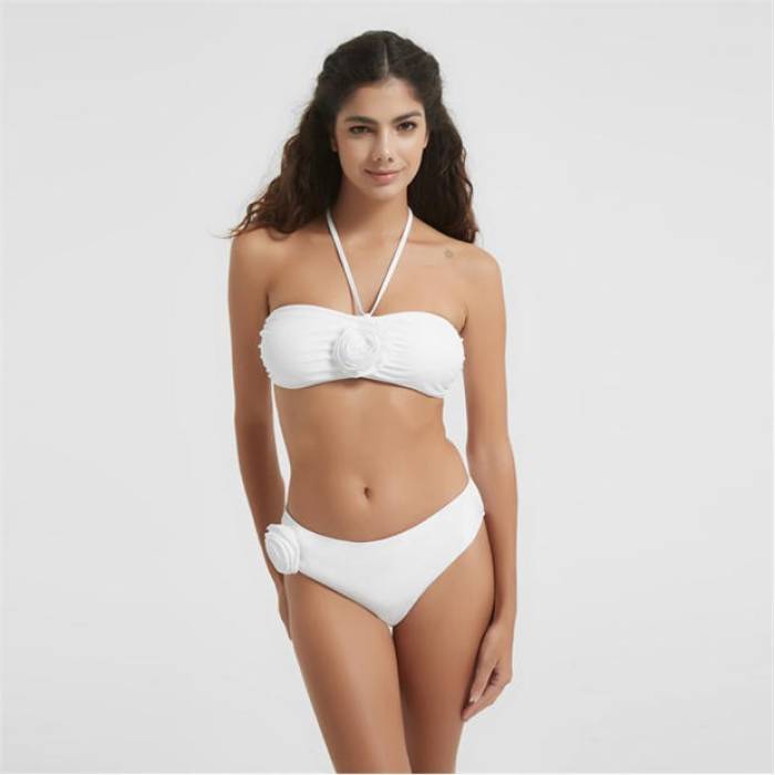 Be You 【 By Corsage Swimwear Bikini Brief Women White 】 水着 レディース 白色 ホワイト