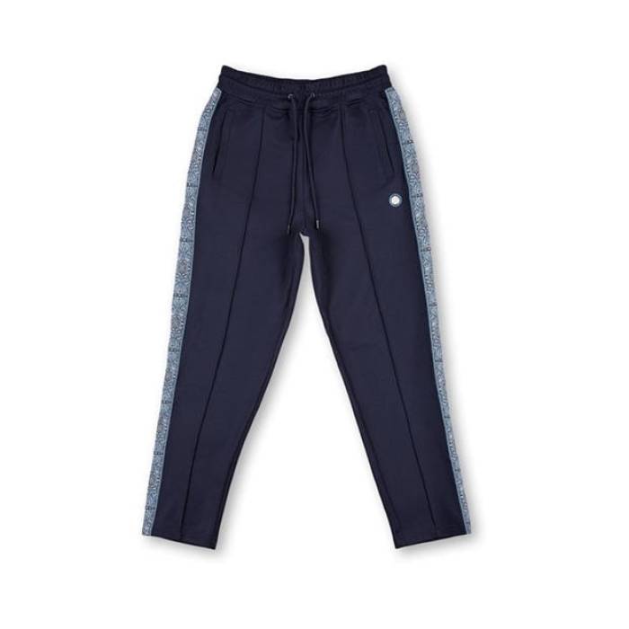 プリティーグリーン Pretty Green 【 Men's Eclipse Paisley Open Hem Woven Joggers Men Navy 】 メンズ Woven ウーブン ジョガーパンツ メンズ 紺色 ネイビー