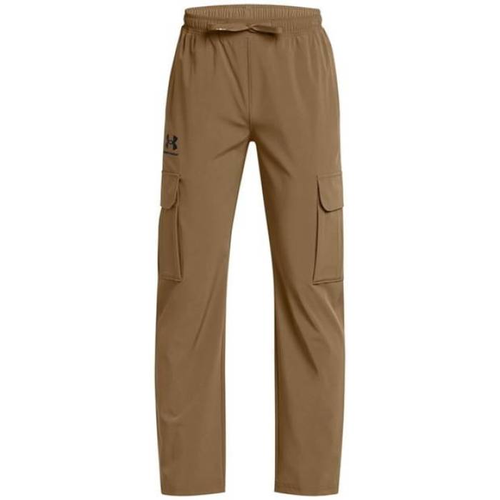 アンダーアーマー Under Armour 【 Closed Hem Woven Jogger Kids Brown 】 Woven ウーブン ジョガーパンツ ジュニア キッズ 茶色 ブラウン｜スニケス