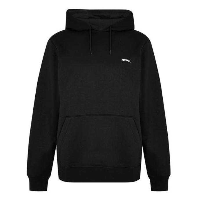 Slazenger 【 Fleece Hoodie Mens Men Black 】 フリース フーディー パーカー メンズ メンズ 黒色 ブラック｜スニケス