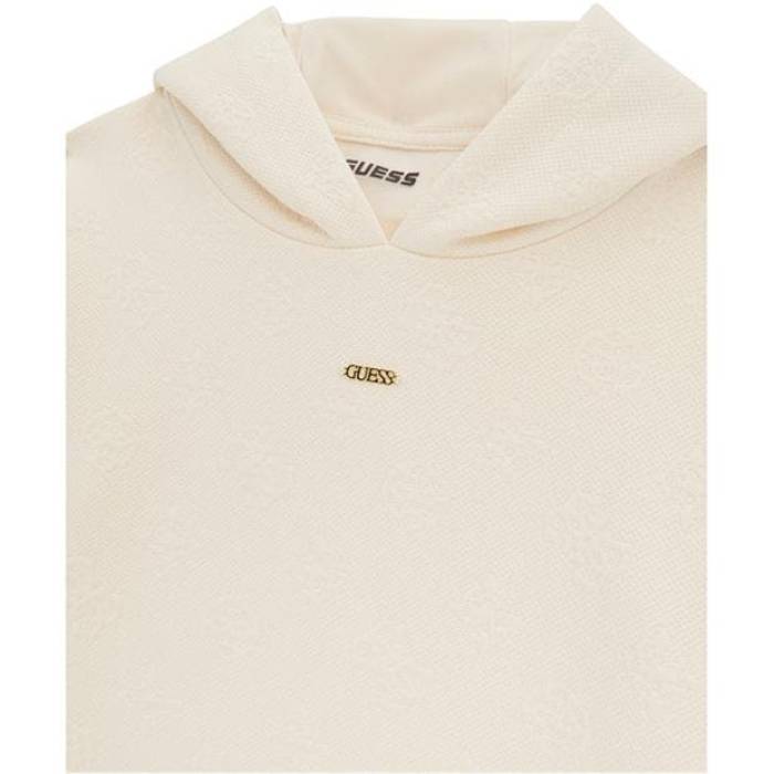 ゲス Guess 【 Kids\u0027 Logo Hoodie Kids Peony Wht F0Ep 】 ロゴタイプ フーディー パーカー お坊っちゃん キッズ