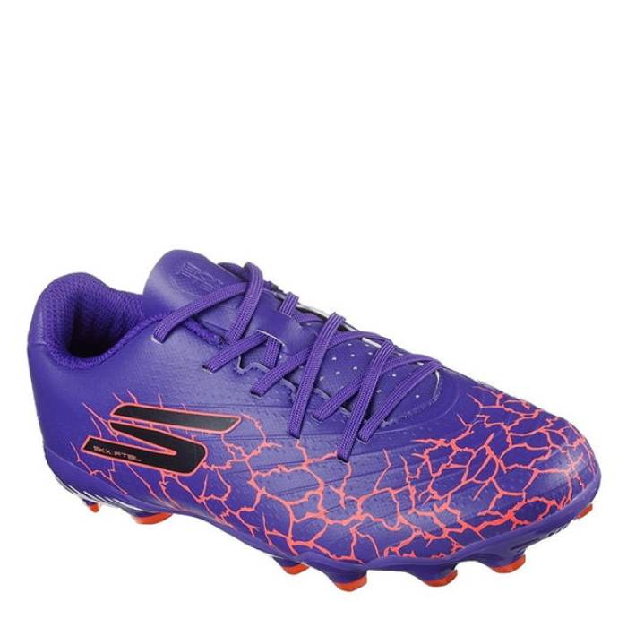 スケッチャーズ Skechers 【 Skx 01 Youth Juniors Firm Ground Football Boots Kids Purple 】 子供用 フットボール ブーツ ジュニア キッズ Purple 紫・パープル