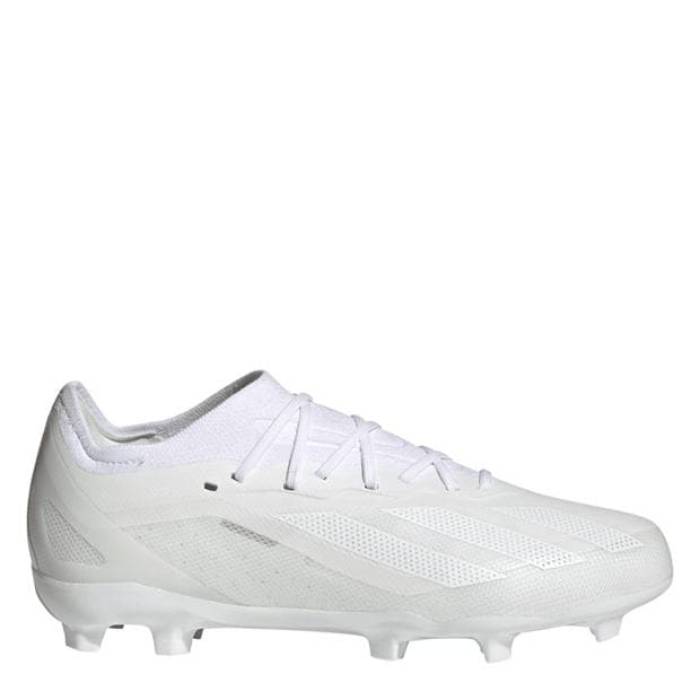 アディダス Adidas 【 X Crazyfast Elite Childrens Firm Ground Football Boots Kids White/White 】 エリート フットボール ブーツ ジュニア キッズ 白色 ホワイト