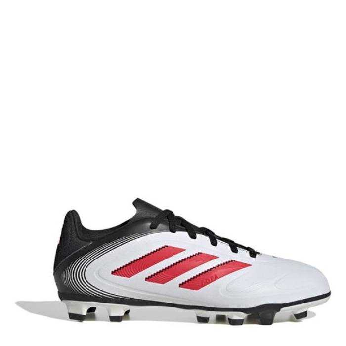 アディダス Adidas 【 Copa Pure 3 Club Childrens Firm Ground Football Boots Kids White/Red 】 ピュア クラブ フットボール ブーツ ジュニア キッズ 白色 ホワイト Red 赤・レッド