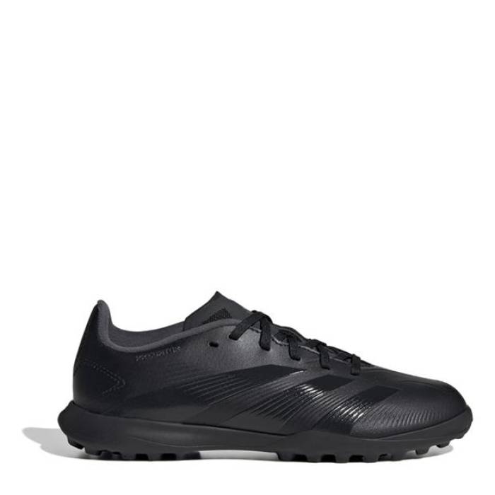 アディダス Adidas 【 Predator 24 League Junior Astro Turf Football Boots Kids Black/Grey 】 プレデター ターフ フットボール ブーツ ジュニア キッズ 黒色 ブラック 灰色 グレー