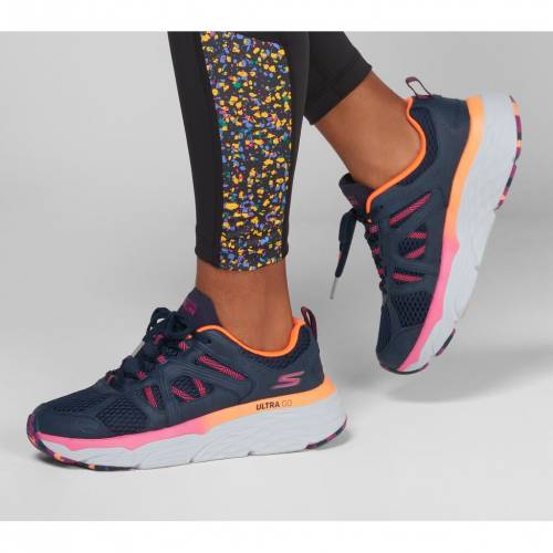 Skechers Max Cushioning スケッチャーズ マックス エリート 紺色 ネイビー ピンク スニーカー Pink Skechers Max Cushioning Elite Wind Chill Navy モードブランド 心地好い ファッション スニーカー Kossacklaw Com