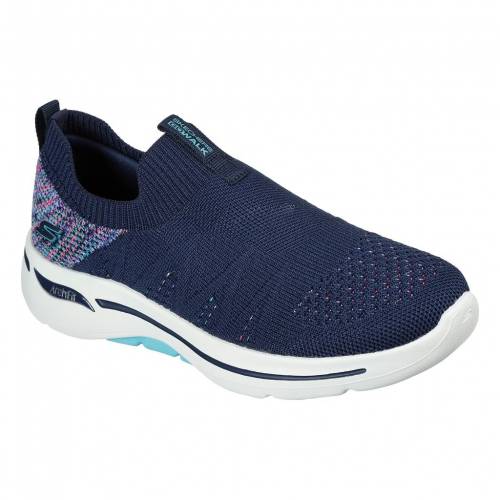 国内配送 Skechers Arch Fit スケッチャーズ 紺色 ネイビー スニーカー Skechers Arch Fit Gowalk Fun Times Navy Multi 大人気 Stopinsectes Com