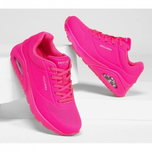 Skechers Skechers Street スケッチャーズ スケッチャーズ ストリート ナイト ピンク スニーカー Street Pink Skechers Uno Night Shades Hot Deerfieldtwpportage Com