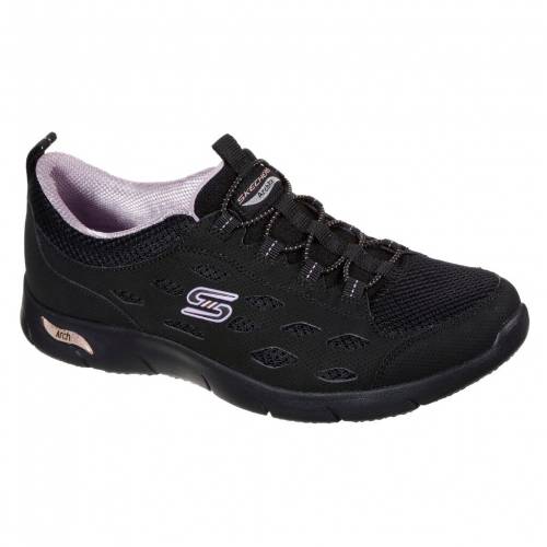 Sport Active スケッチャーズ 黒色 ブラック スニーカー Sport Active Skechers Arch Fit Refine Black Lavender 流行り物ブランド名 心安い ファッション スニーカー Cmsmontera Com