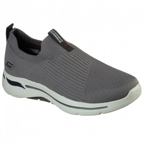Us Skechers スケッチャーズ 褐色 ブラウン スニーカー Us Skechers Gowalk Arch Fit Iconic Taupe Brown メンズ スニーカー ファッションブランド名 軽い ファッション スニーカー Shirleycalcados Com Br