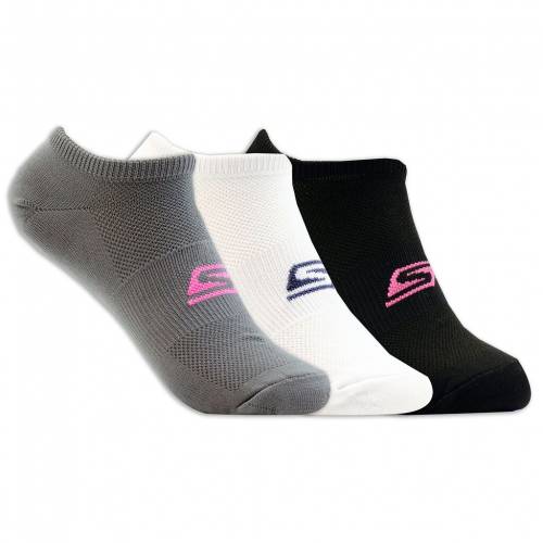 超激安 Us Skechers スケッチャーズ 靴下 白色 ホワイト 黒色 ブラック 3個入 Us Skechers No Show Stretch Socks White Black インナー 下着 ナイトウエア レディース 下 レッグ 新品 Viajar Com Br