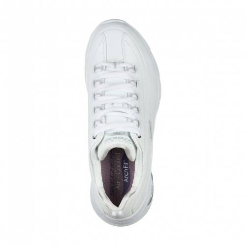 Skechers Skechers Arch Fit スケッチャーズ スケッチャーズ 白妙 白色 銀鼠 銀 スニーカー Silver Skechers Arch Fit Citi Drive White Orbisresearch Com