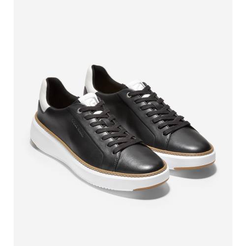 半額品 楽天市場 コールハーン Cole Haan 靴 スニーカー 黒色 ブラック Grandpro Cole Haan Topspin Sneaker Black メンズ スニーカー スニケス 希少 Masscomkenya Co Ke