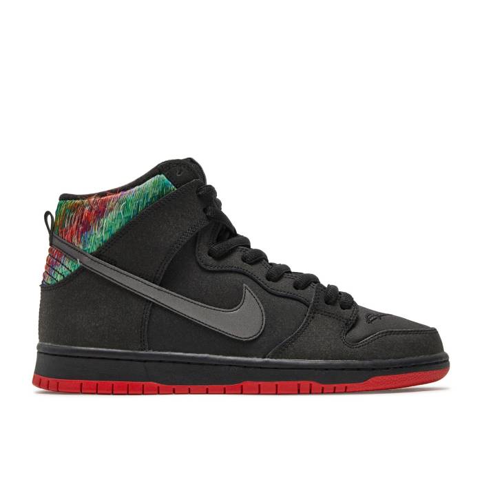 ナイキ Nike 【 Spot X Sb Dunk High Pro 'Gasparilla' Men Black/Challenge Red-Metallic Silver 】 エスビー ダンク ハイ プロ メンズ 黒色 ブラック Silver 銀色・シルバー