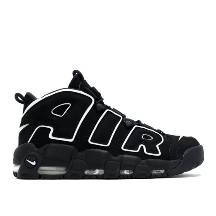 ナイキ Nike 【 Air More Uptempo \u0027Black White\u0027 2016 Men Black/White-Black 】 引きあげるペース メンズ 黒いこと 黒いこと