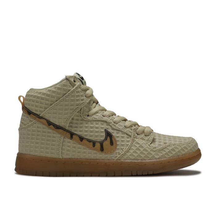 ナイキ Nike 【 Sb Dunk High Premium Hemp Waffle Men Flat Gold Star/Classic Brown 】 エスビー ダンク ハイ Premium プレミアム メンズ ゴールド クラシック 茶色 ブラウン