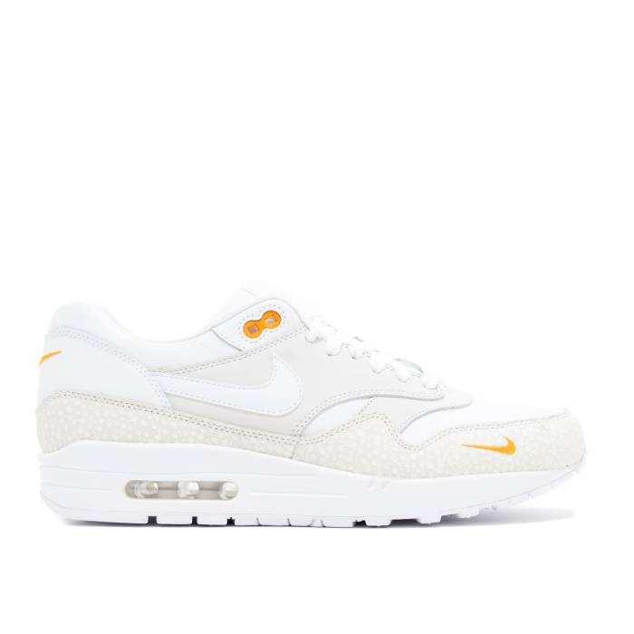 ナイキ Nike 【 Air Max 1 Prm 'Kumquat' Men White/White/Kumquat 】 マックス メンズ 白色 ホワイト|スニケス