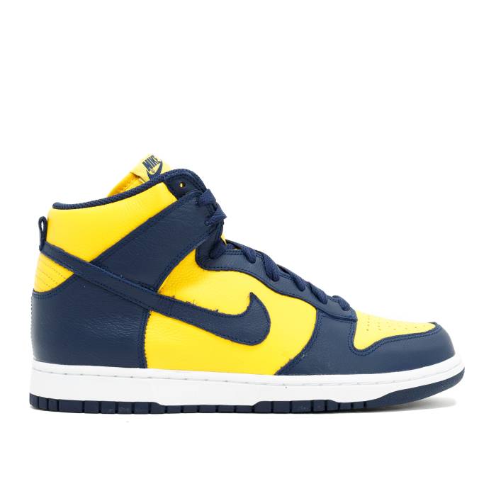 ナイキ Nike 【 Dunk High Qs \u0027Michigan\u0027 2016 Men Varsity Maize/Midnight Navy 】 ダンク ご機嫌 メンズ 紺色 米国海軍 メンズ靴-靴-スニーカー
