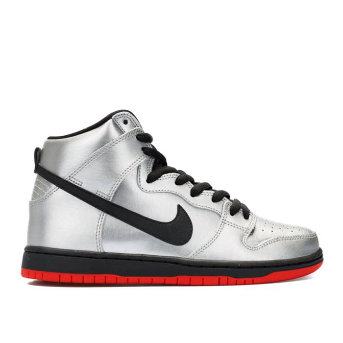 ナイキ Nike 【 Dunk High Pro Sb \u0027Steel Reserve\u0027 Men Metallic Silver/Black-Challenge Re 】 ダンク ご機嫌 労働者階級 エスビー メンズ Silver しろがね色・しろがね色
