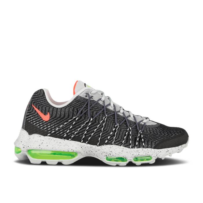 ナイキ Nike 【 Air Max 95 Ultra Jcrd Men Night Silver/Volt/Dark Grey/Bright Crimson 】 マックス ultra ウルトラ メンズ ナイト爵 Silver しろがね色・しろがね色 薄墨色 薄墨色 クリムゾン
