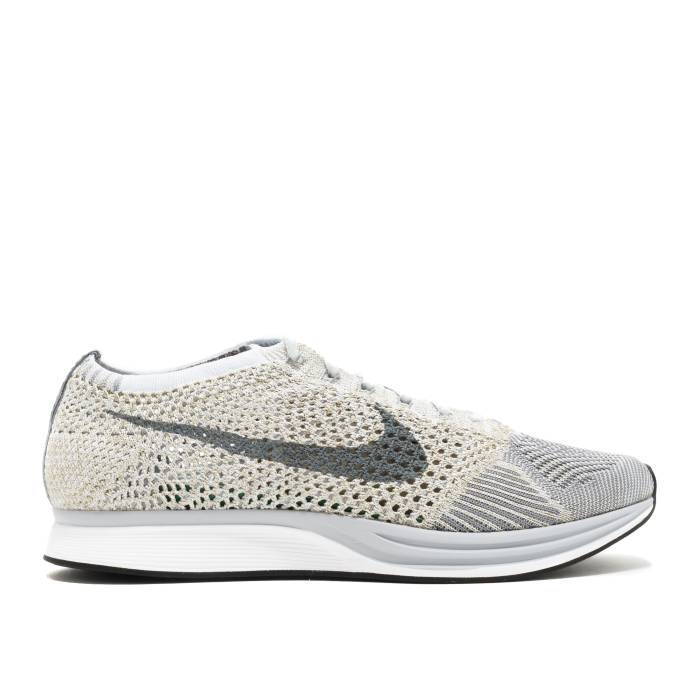 ナイキ Nike 【 Flyknit Racer \u0027Pure Platinum\u0027 Men Pure Platinum/Cool Grey-White-Neutral Olive 】 飛球編み物 メンズ 純一無雑 Platinum プラチナム 冷やりとした olive オリーブ