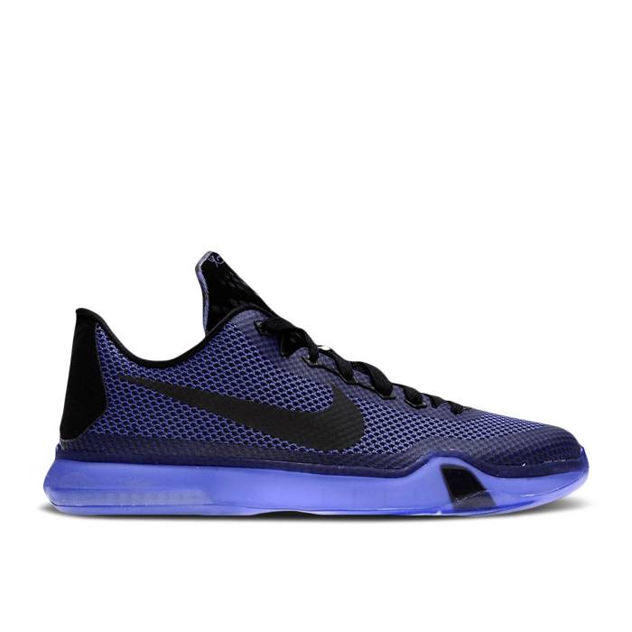 ナイキ Nike 【 Kobe 10 ガウス \u0027Blackout\u0027 Youth Black/Black-Persian Violet 】 Kobe コービー 御坊っちゃん キッズ 黒いこと 黒いこと 紫・相撲取り草