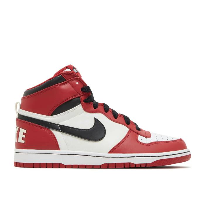 ナイキ Nike 【 Big  High \u0027Bulls\u0027 Men White/Red/Black 】 ご機嫌 メンズ 白いこと 白いこと Red 赤・赤いこと 黒いこと 黒いこと
