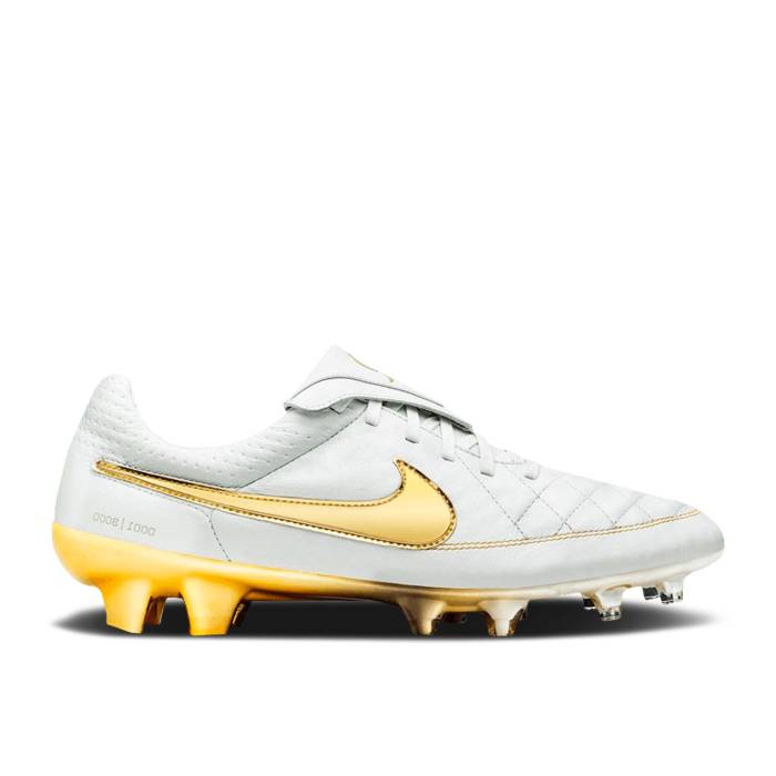 ナイキ Nike 【 Tiempo Legend 5 Premium Fg Men Metallic Summit White/Metallic Gold Coin 】 Tiempo ティエンポ Legend 先祖伝承 Premium 割り増し金 メンズ 白いこと 白いこと ゴールド 鋳貨