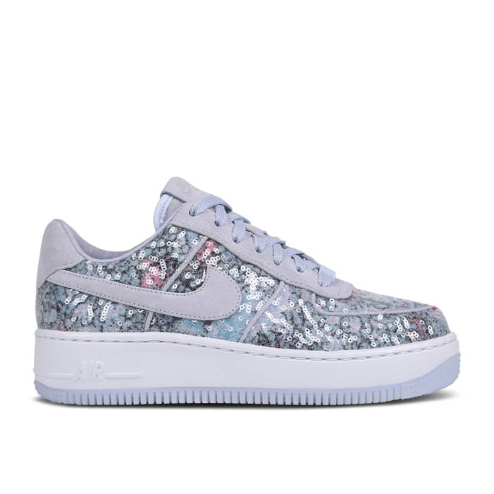 ナイキ Nike 【 Wmns Air Force 1 Upstep Low Glass Slipper Women Palest Purple/Palest Purple-White 】 レディース Purple 紫・パープル