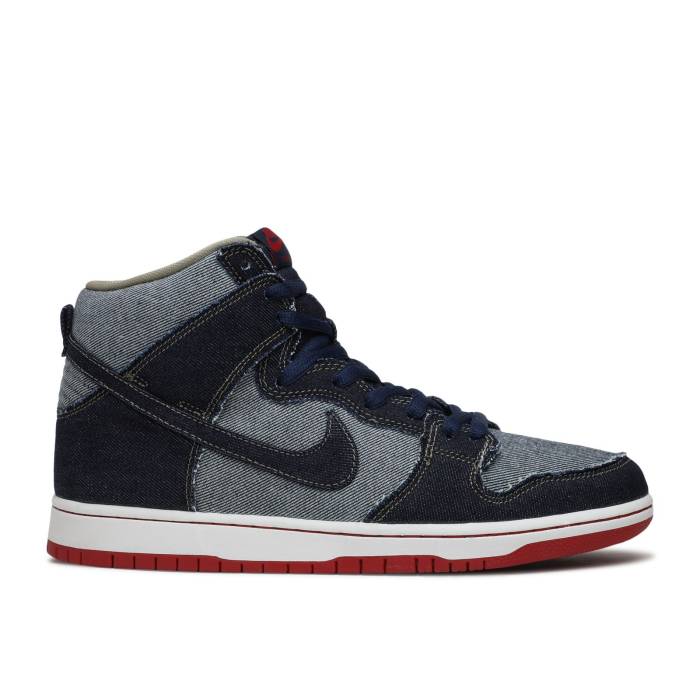 ナイキ Nike 【 Reese Forbes X Sb Dunk High \u0027Denim\u0027 Men Midnight Navy/University Red-White 】 エスビー ダンク ご機嫌 メンズ 紺色 米国海軍