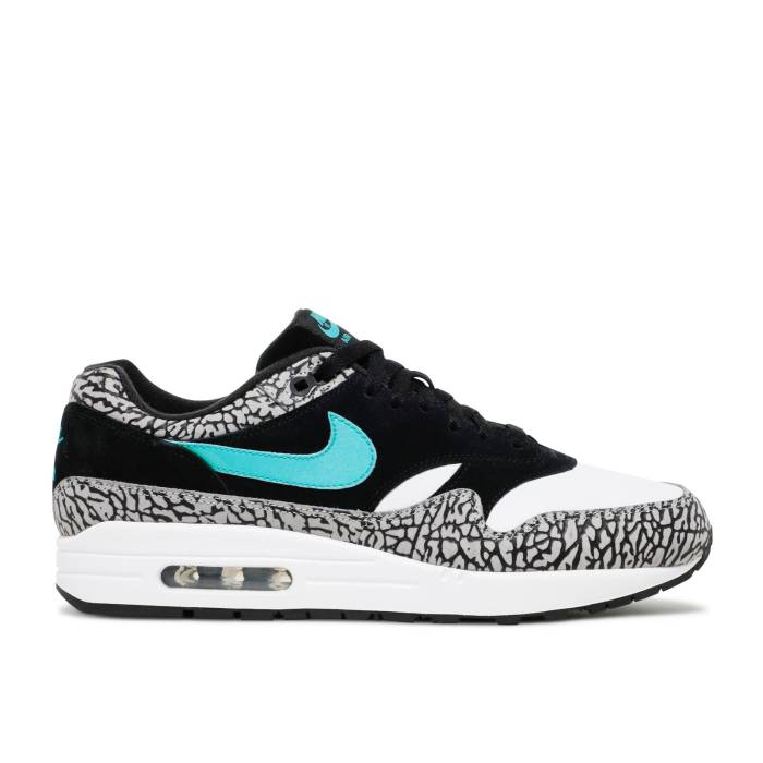 ナイキ Nike 【 Atmos X Air Max 1 Retro 'Elephant' 2017 Men Black/Clear Jade/White 】 マックス レトロ メンズ 黒色 ブラック 翡翠・ジェード 白色 ホワイト