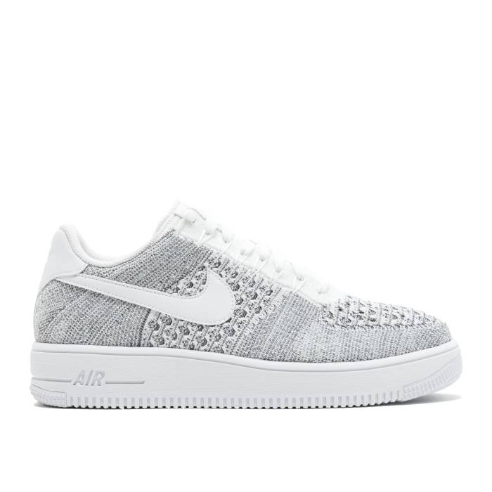 ナイキ Nike 【 Air Force 1 Ultra Flyknit Low \u0027Cool Grey\u0027 Men Cool Grey/White-White 】 ultra ウルトラ 飛球編み物 メンズ 冷やりとした 薄墨色 薄墨色