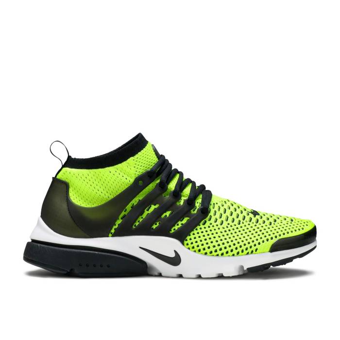 ナイキ Nike 【 Air Presto Flyknit Ultra \u0027Volt\u0027 Men Volt/Black-White 】 プレスト 飛球編み物 ultra ウルトラ メンズ