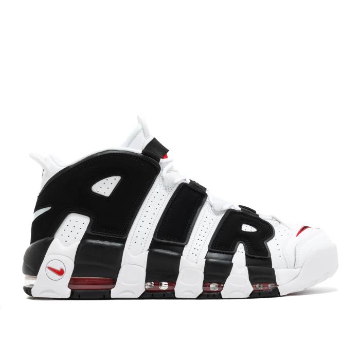 ナイキ Nike 【 Air More Uptempo \u0027Scottie Pippen\u0027 Men White/Black/Varsity Red 】 引きあげるペース メンズ 白いこと 白いこと 黒いこと 黒いこと Red 赤・赤いこと