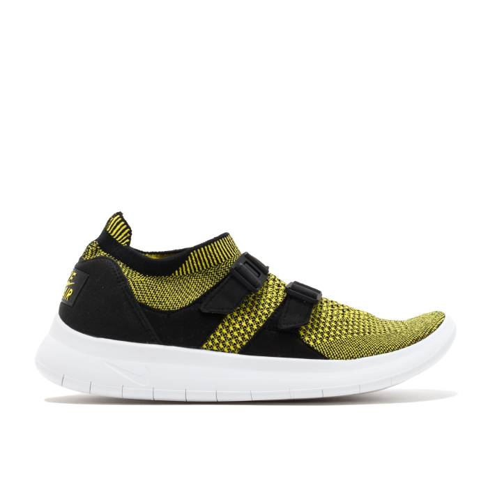 ナイキ Nike 【 Wmns Air Sock Racer Ultra Flyknit \u0027Yellow Strike\u0027 Women Yellow Strike/Black-White 】 ultra ウルトラ 飛球編み物 レディース yellow 黄味がかった・黄色 ストライク