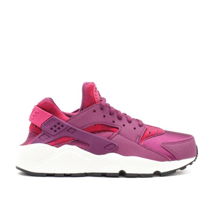 ナイキ Nike 【 Wmns Air Huarache Run Print Women Mulberry/Sport Fuchsia-Black-Sail 】 Huarache ハラチ 幽客 レディース