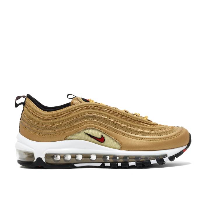 ナイキ Nike 【 Wmns Air Max 97 Og Qs \u0027Metallic Gold\u0027 Women Metallic Gold/Team Red-Black-White 】 マックス レディース ゴールド Team 野球クラブ