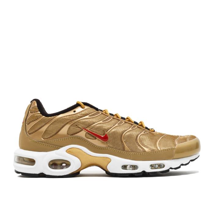 ナイキ Nike 【 Air Max Plus Qs 'Metallic Gold' Men Metallic Gold/Metallic Gold-University Red 】 マックス メンズ ゴールド Red 赤・レッド|スニケス