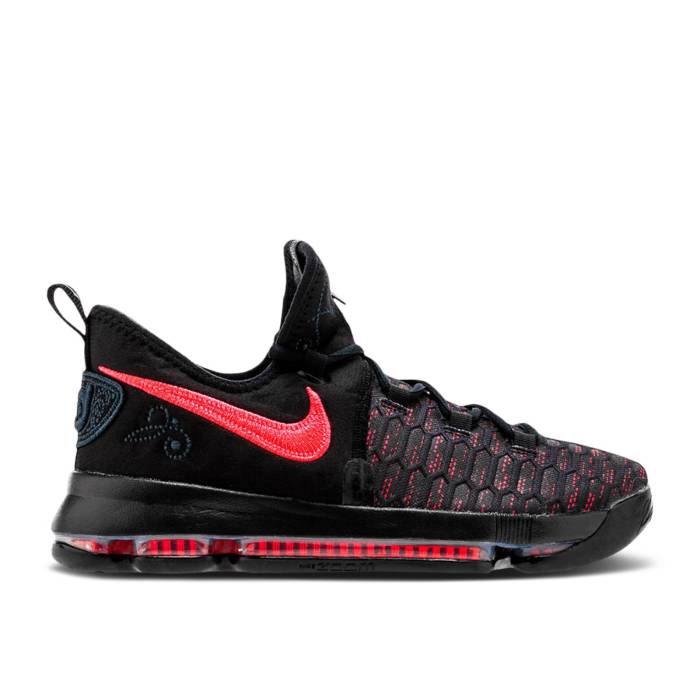 ナイキ Nike 【 Kd 9 Gs 'Aunt Pearl' Youth Black/Hot Punch 】 ジュニア キッズ 黒色 ブラック｜スニケス