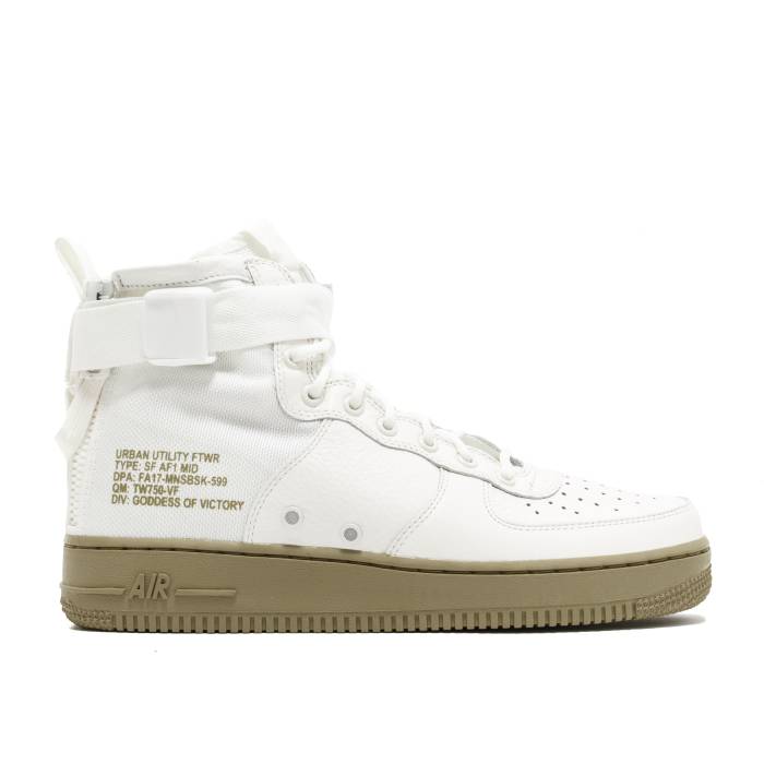 ナイキ Nike 【 Sf Air Force 1 Mid \u0027Olive Ivory\u0027 Men Ivory/Ivory-Neutral Olive 】 ミッド メンズ 象牙色 olive オリーブ