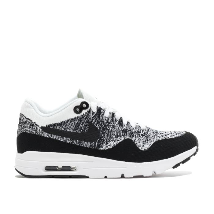 ナイキ Nike 【 Wmns Air Max 1 Ultra Flyknit 'White' Women White/Black/Black 】 マックス ultra ウルトラ フライニット レディース 白色 ホワイト 黒色 ブラック｜スニケス 30,030円
