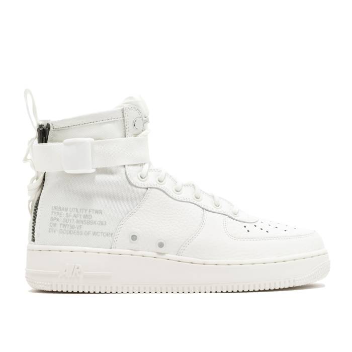 ナイキ Nike 【 Sf Air Force 1 Mid 'Triple Ivory' Men Ivory/Ivory-Ivory 】 ミッド メンズ アイボリー