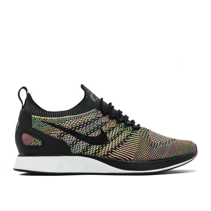 ナイキ Nike 【 Air Zoom Mariah Flyknit Racer \u0027Multi\u0027 Men White/Black-Volt-Chlorine Blue 】 望遠レンズ 飛球編み物 メンズ 白いこと 白いこと 青碧 青碧