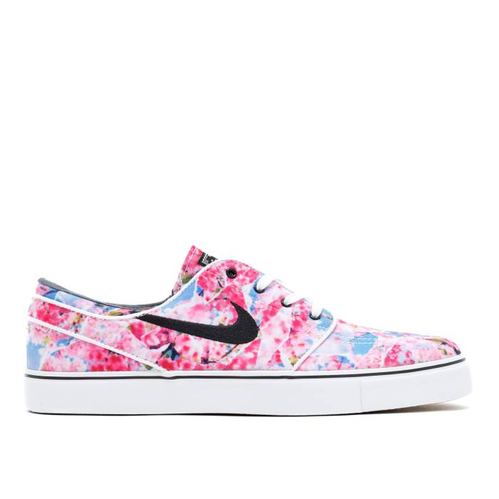 ナイキ Nike 【 Zoom Stefan Janoski Canvas Premium \u0027Cherry Blossom\u0027 Men Dynamic Pink/Black-White-Gum Light Brown 】 望遠レンズ Premium 割り増し金 メンズ 活動的 pink サクラ色 赤銅色 赤銅色