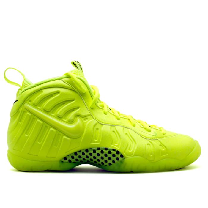 ナイキ Nike 【 Air Foamposite Pro Premium Le Bg 'Volt' Youth Volt/Volt/Black 】 Foamposite フォームポジット プロ Premium プレミアム ジュニア キッズ 黒色 ブラック｜スニケス