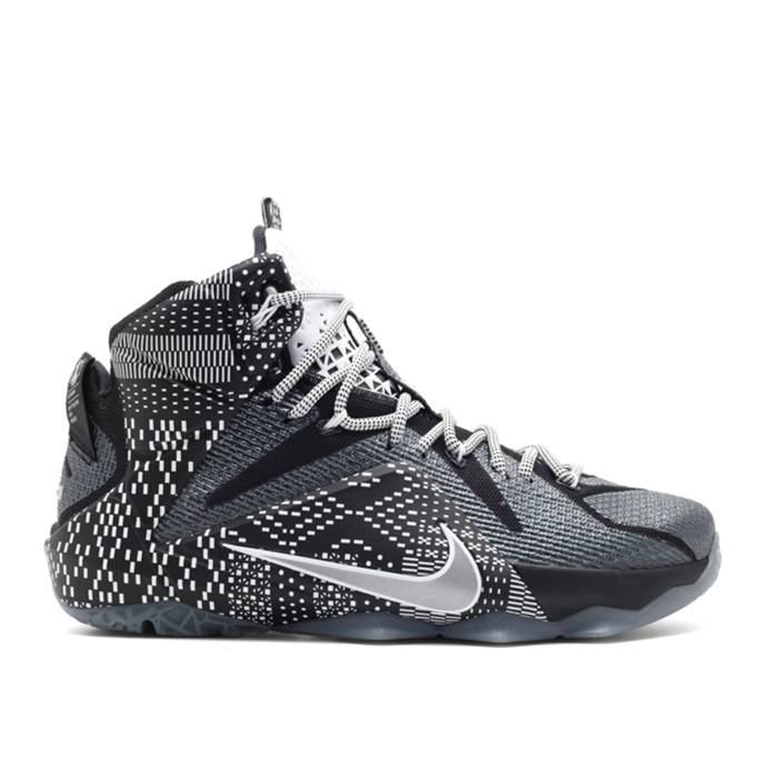 ナイキ Nike 【 Lebron 12 \u0027Bhm\u0027 Men Black/Metallic Silver-White 】 Lebron レブロン メンズ 黒いこと 黒いこと